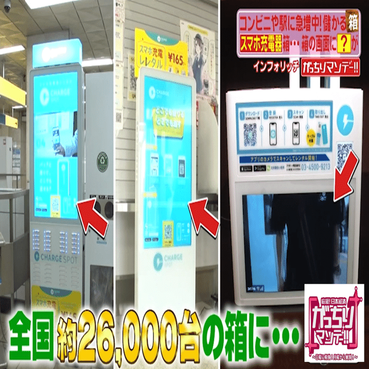 儲かる 箱ビジネス 街でみかけるスマホ充電器をレンタルできる箱 クックパッドが配送料無料の冷蔵庫型の箱で流通総額ウン億円 がっちりマンデー Note編 がっちりスクール Note