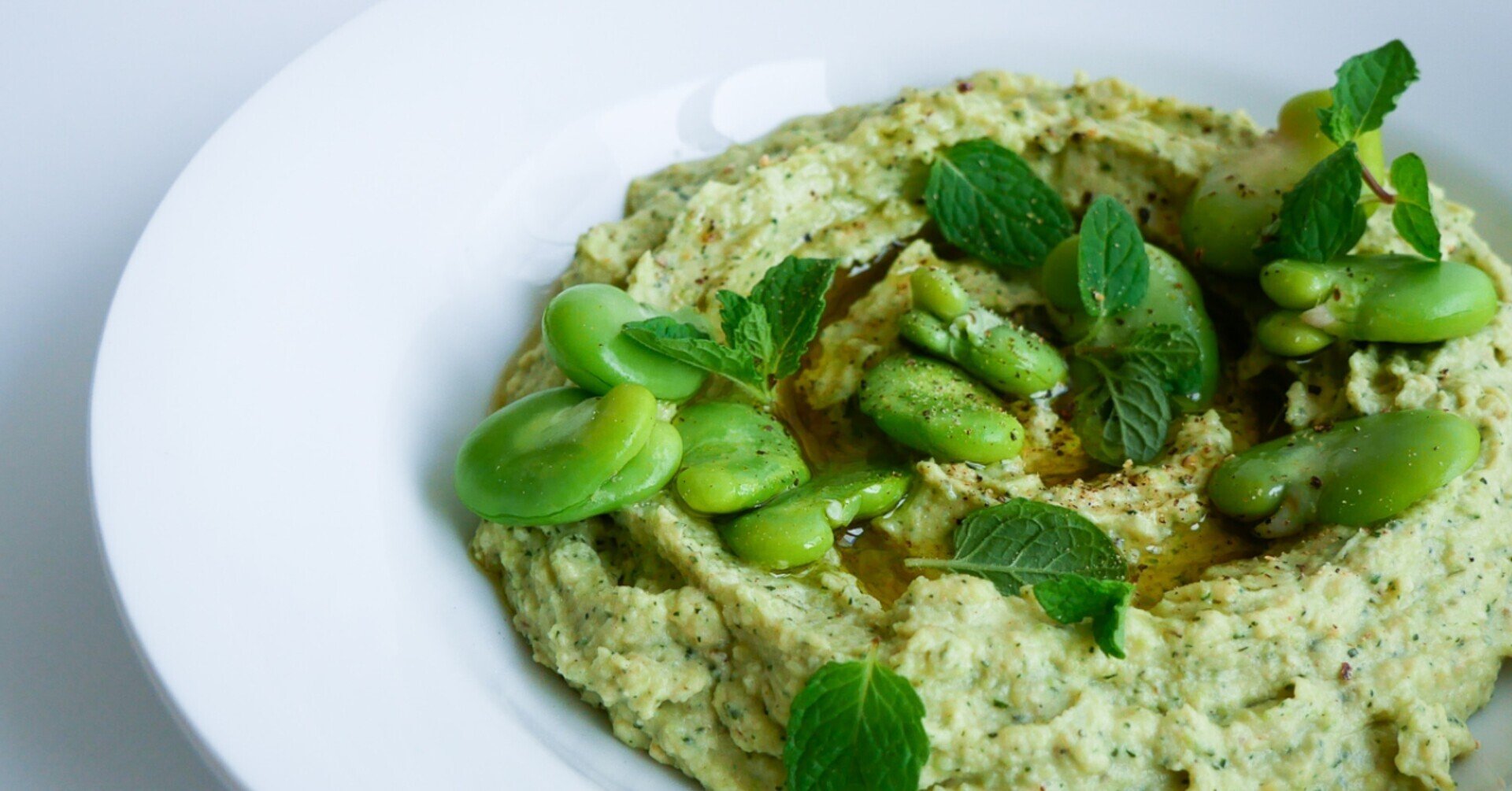 空豆とミントのフムス Scales スケイル 料理研究家 Note