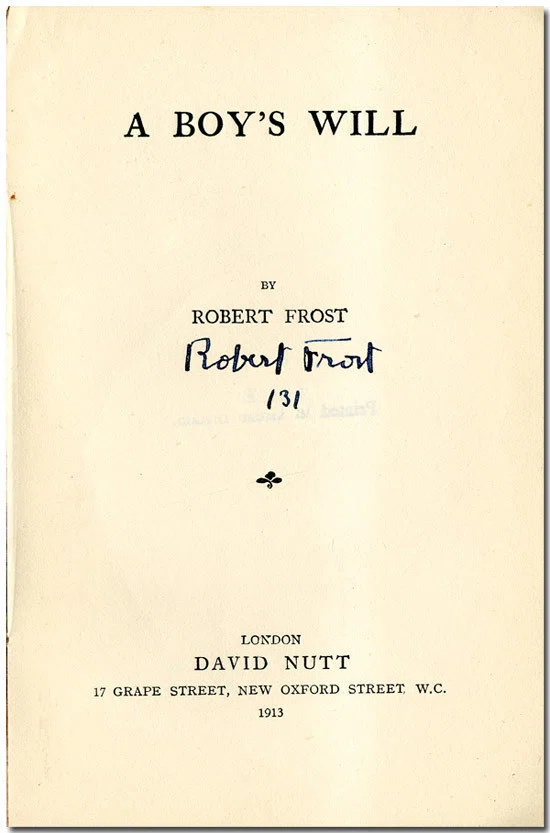 英詩 Robert Frost Ghost House ミオール Micheal Note