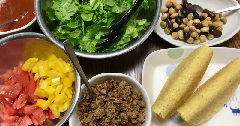 タコキットでタコスを久しぶりに Niku Camp Note