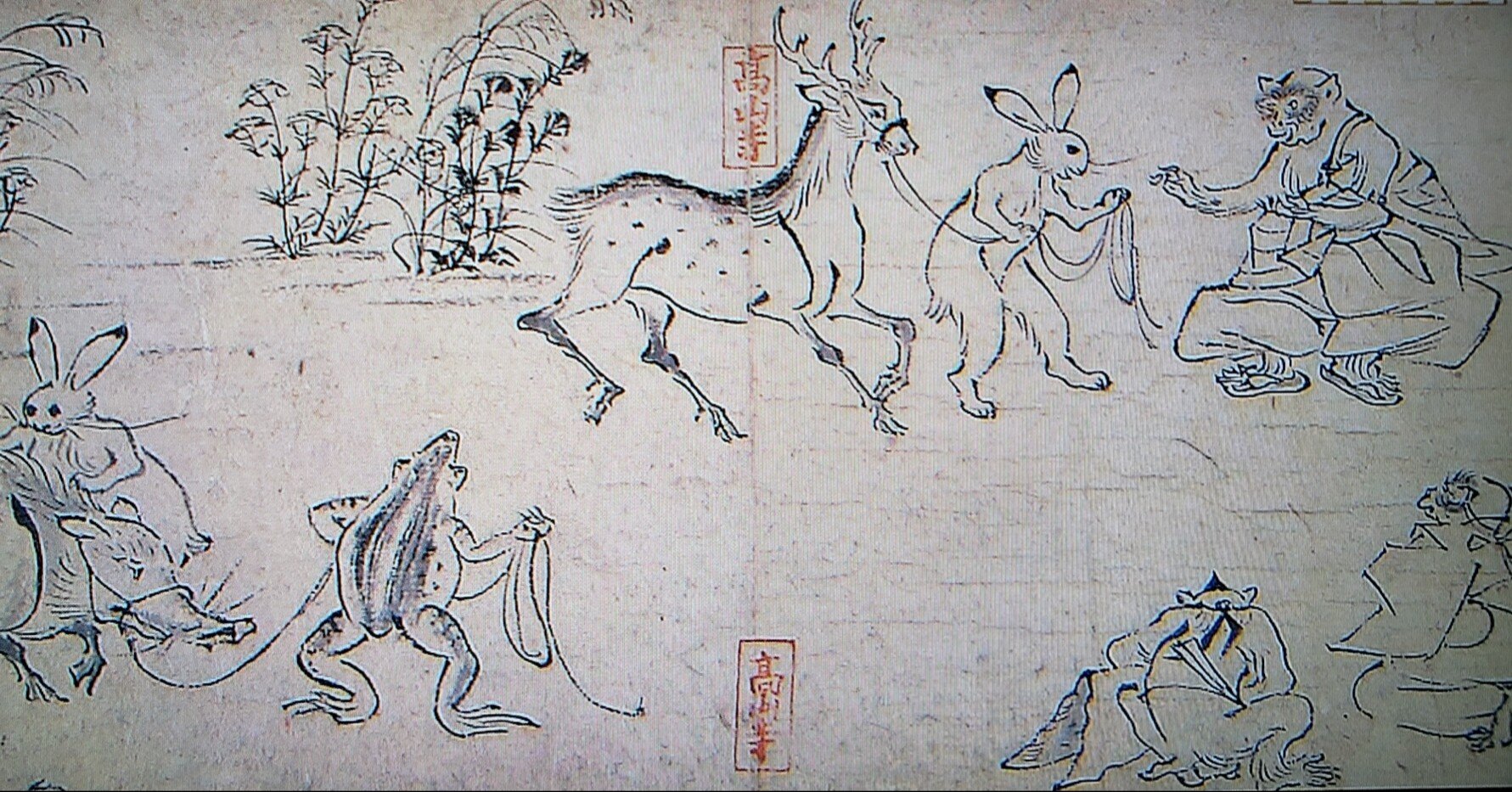 鳥獣戯画　鳥羽僧正　手作り作品 f50b9a4a4e261e702296d66215402c