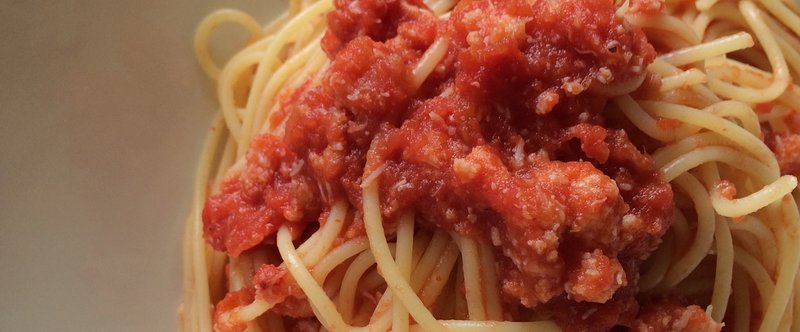 麺レシピ−カニのトマトソースパスタ−