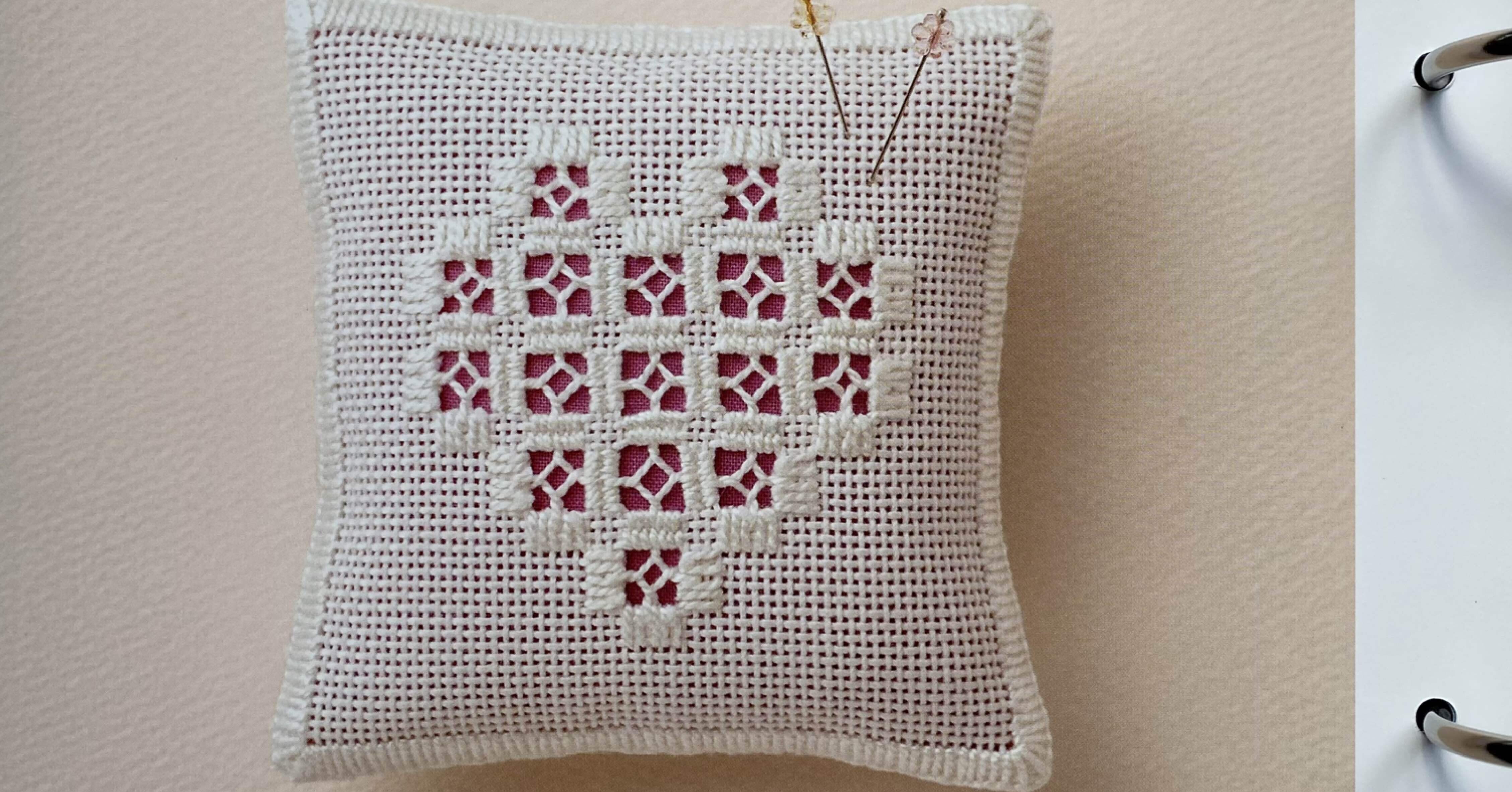 嘉春佳　パッチワーク刺繍作品 セール】 パッチワーク刺繍カットソー （カットソー