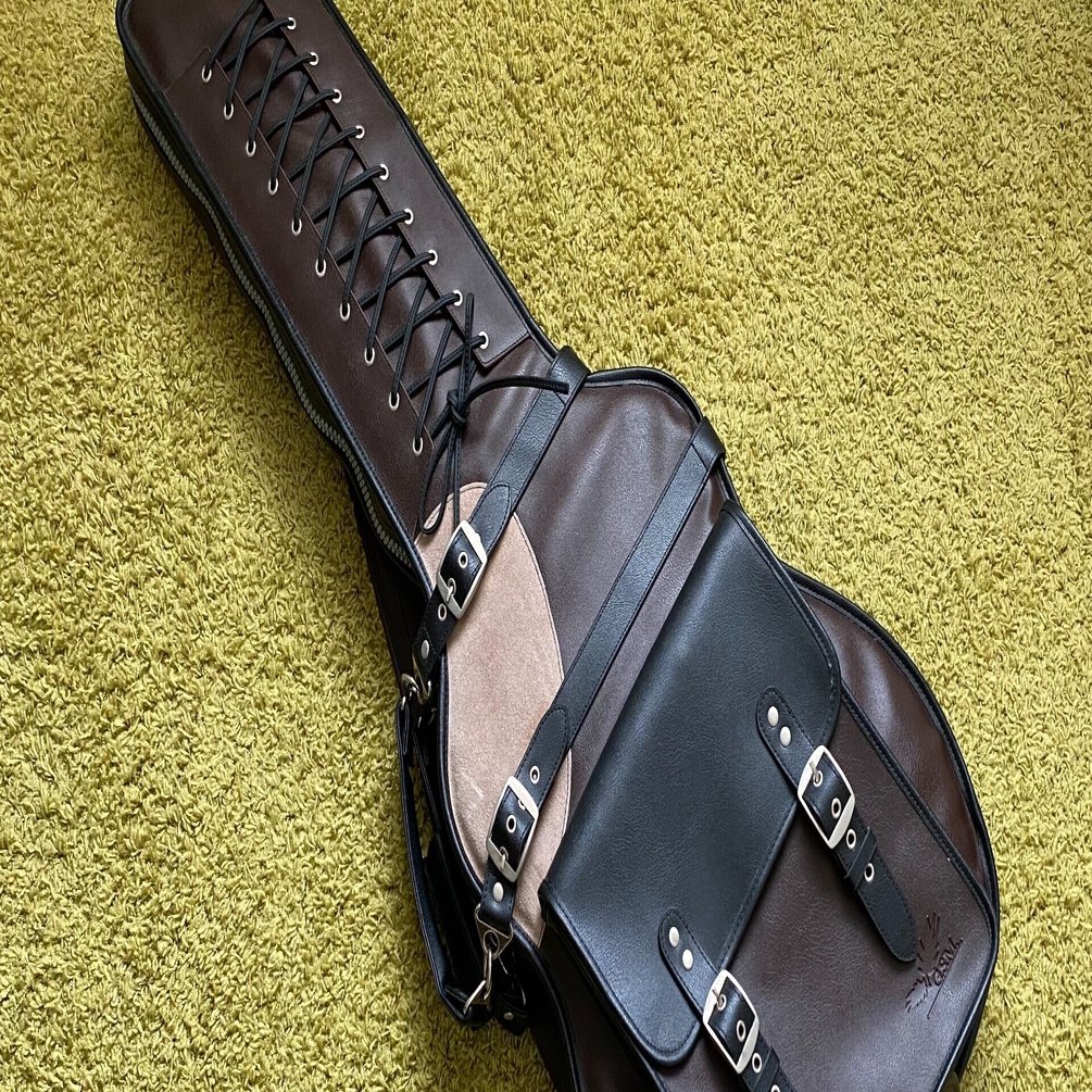 GSM ギグバッグギターケース LZG02-CDB ケースレビュー]G.M.S LZG02 エレキギター用合成皮革ソフトケース