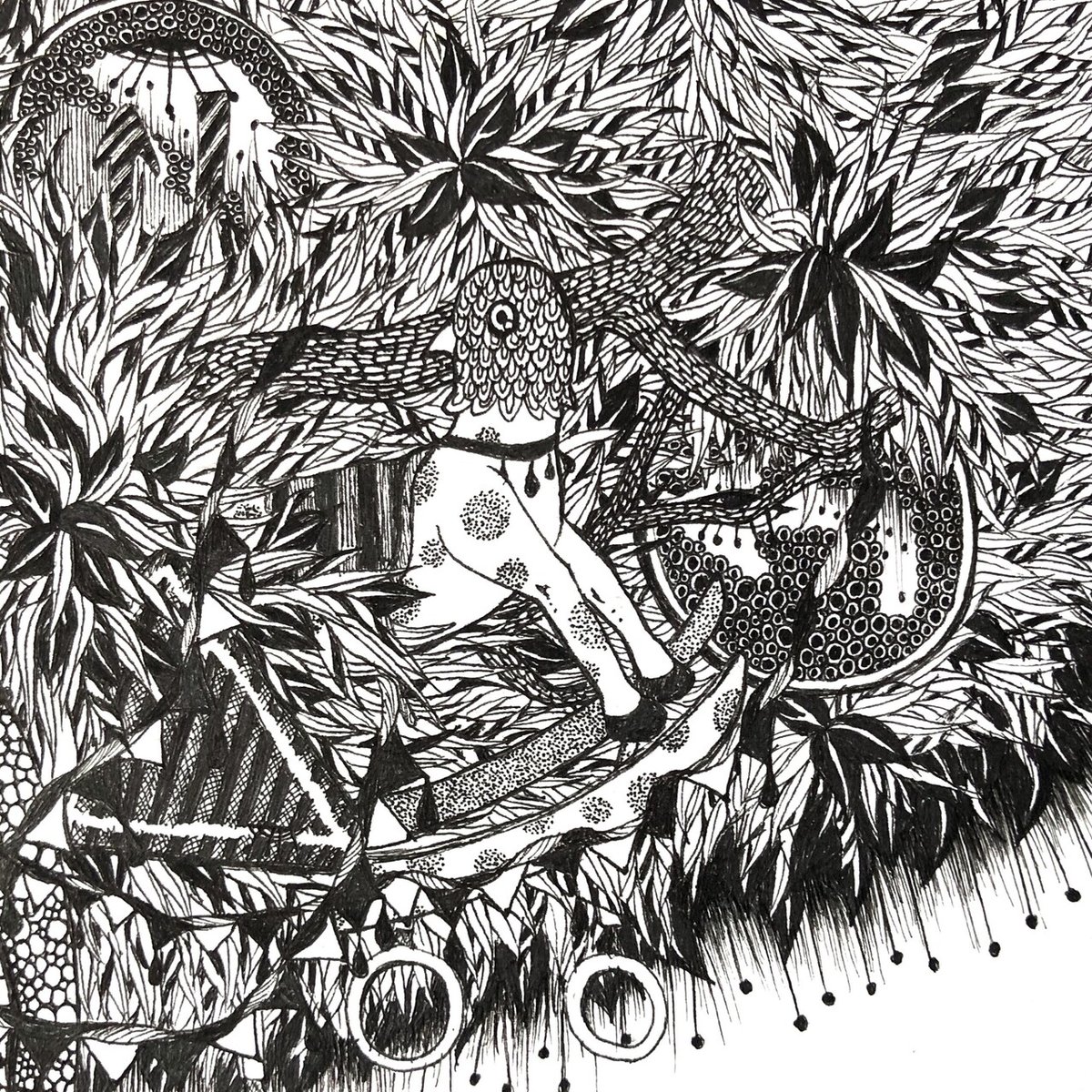 ペン画 4作品 AAA GALLERY企画グループ展『ペン画の世界展 2025』