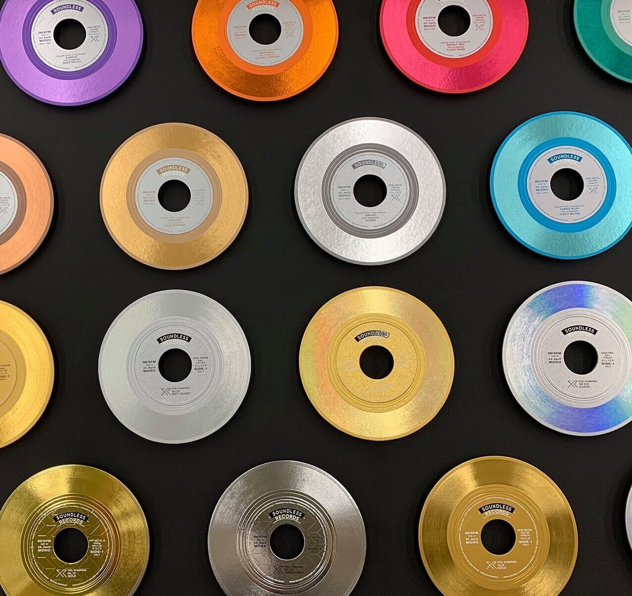 レコードコレクション 15枚おまとめ レコード風 箔押し表現」｜コスモテック