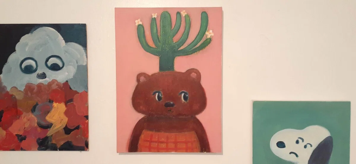 牧田純 アクリルキャンバス作品 絵画｜アクリル・ガッシュ