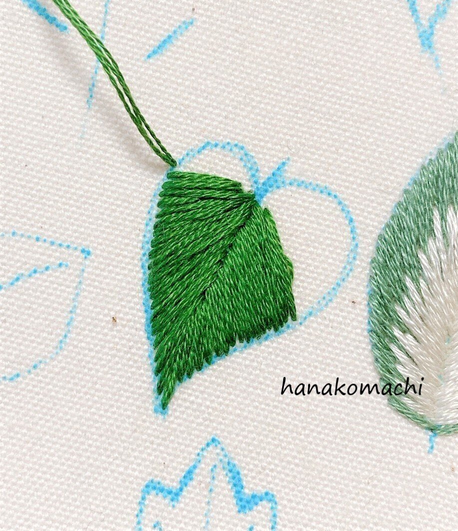 刺繍図案付き 葉っぱつめあわせ制作過程 はなこまち 刺繍作家 Note 刺繍図案付き 葉っぱつめあわせ制作過程 はなこまち 刺繍作家 Note
