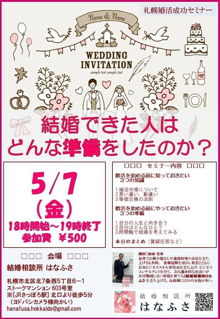 【はなふさ】20210507_結婚できた人はどんな準備をしたのか？