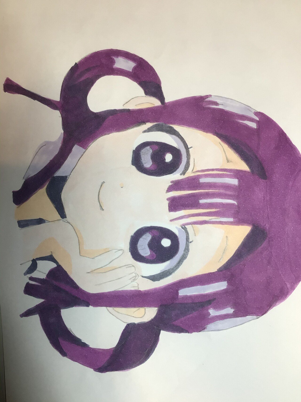 イラスト初投稿は地縛少年花子くんの葵ちゃんです 豆腐ちゃん はぴふれ Note