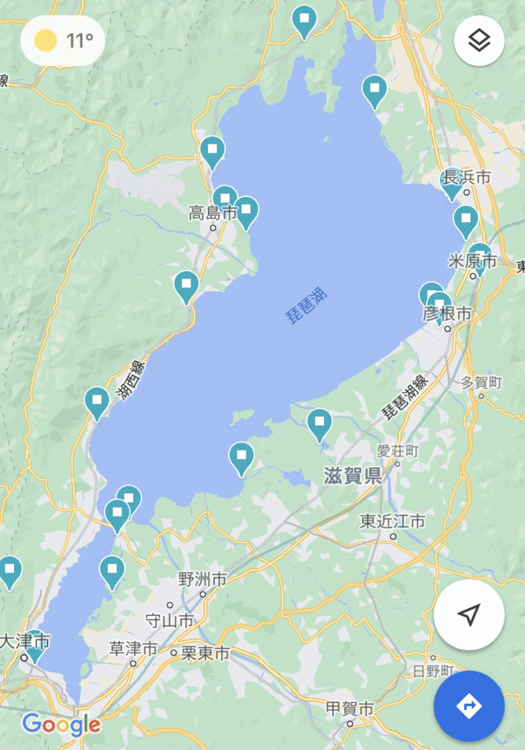 琵琶湖一周200㎞のチャリ旅始まりました！2泊3日で近江路を駆け巡ります。