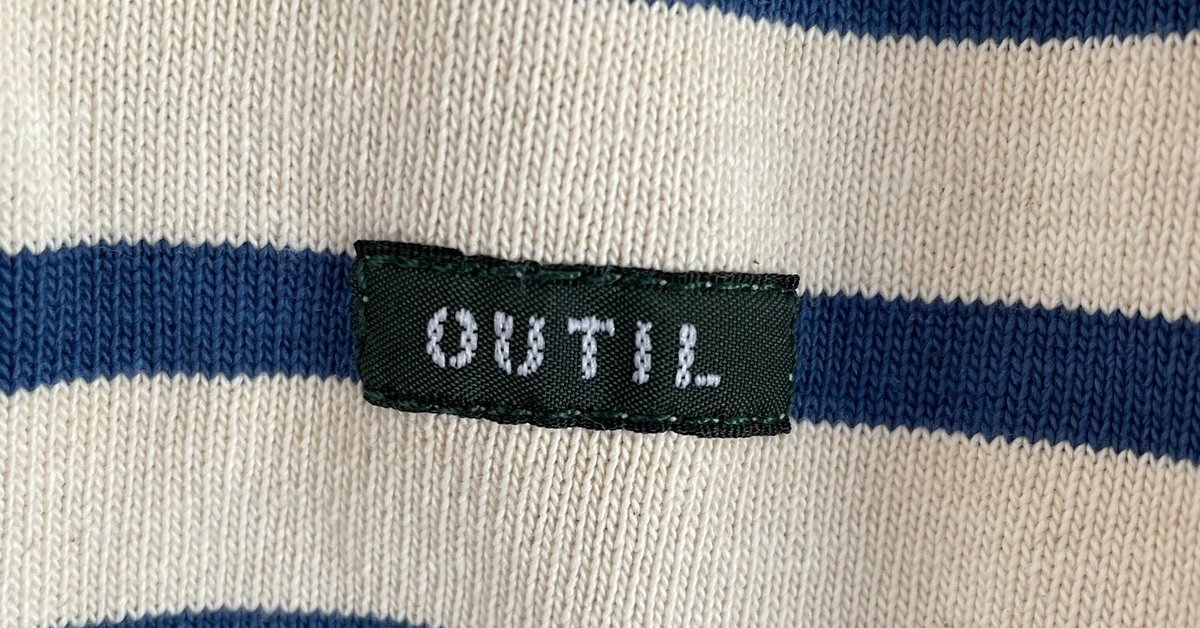 Outilのバスクシャツ［TRICOT AAST ECRU×MARINE］｜ろち