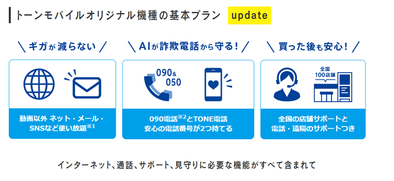 Toneモバイル トーンモバイルの料金プランを解説 評価 アプコナ Note Toneモバイル トーンモバイルの料金プランを解説 評価 アプコナ Note