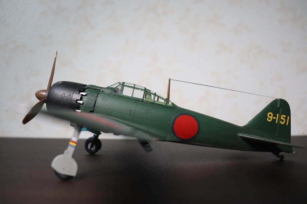 タミヤ 1/48 零式艦上戦闘機52型」を作ろう⑤ ついに完成 タミヤ 1/48 零式艦上戦闘機52型」を作ろう⑤ ついに完成