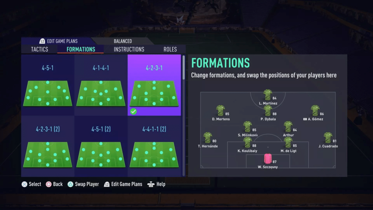 Fifa21おすすめのカスタム戦術 フォーメーション 選手への指示 4月27日現在 Blue United Eスポーツ Note
