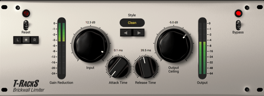 TR5 Brickwall Limiter』レビュー 〜 T-RackS 5のブリックウォール