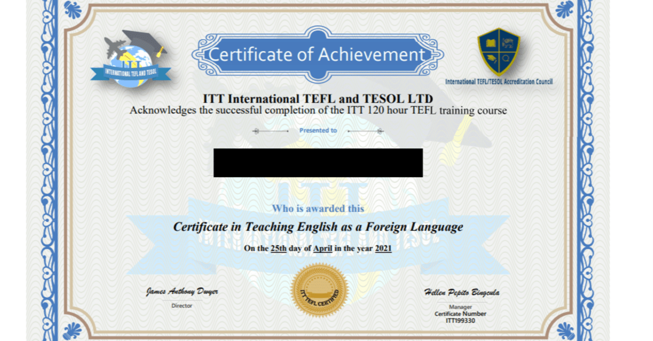 Tefl Tesol 英語教授法 オンランコースを修了して資格 証明書 を取得した方法と経験を特別に公開 流星 りゅうせい 英語学習中級者の丘を冒険中 ウィーン在住の国際サウナー Note