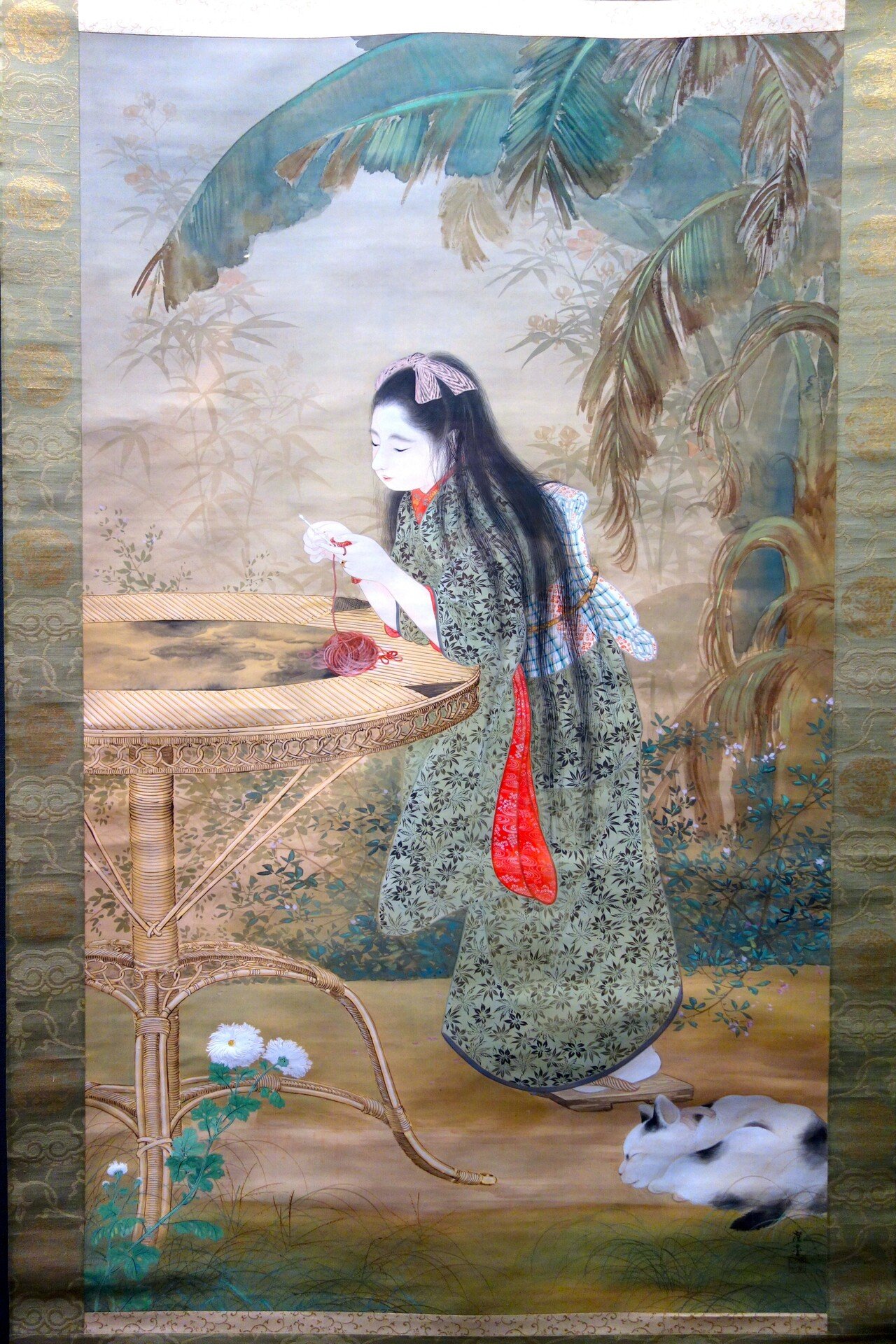 錦屋】寺崎廣業（広業）明治時代 秋田生 帝室技芸員 日本青年絵画協会 