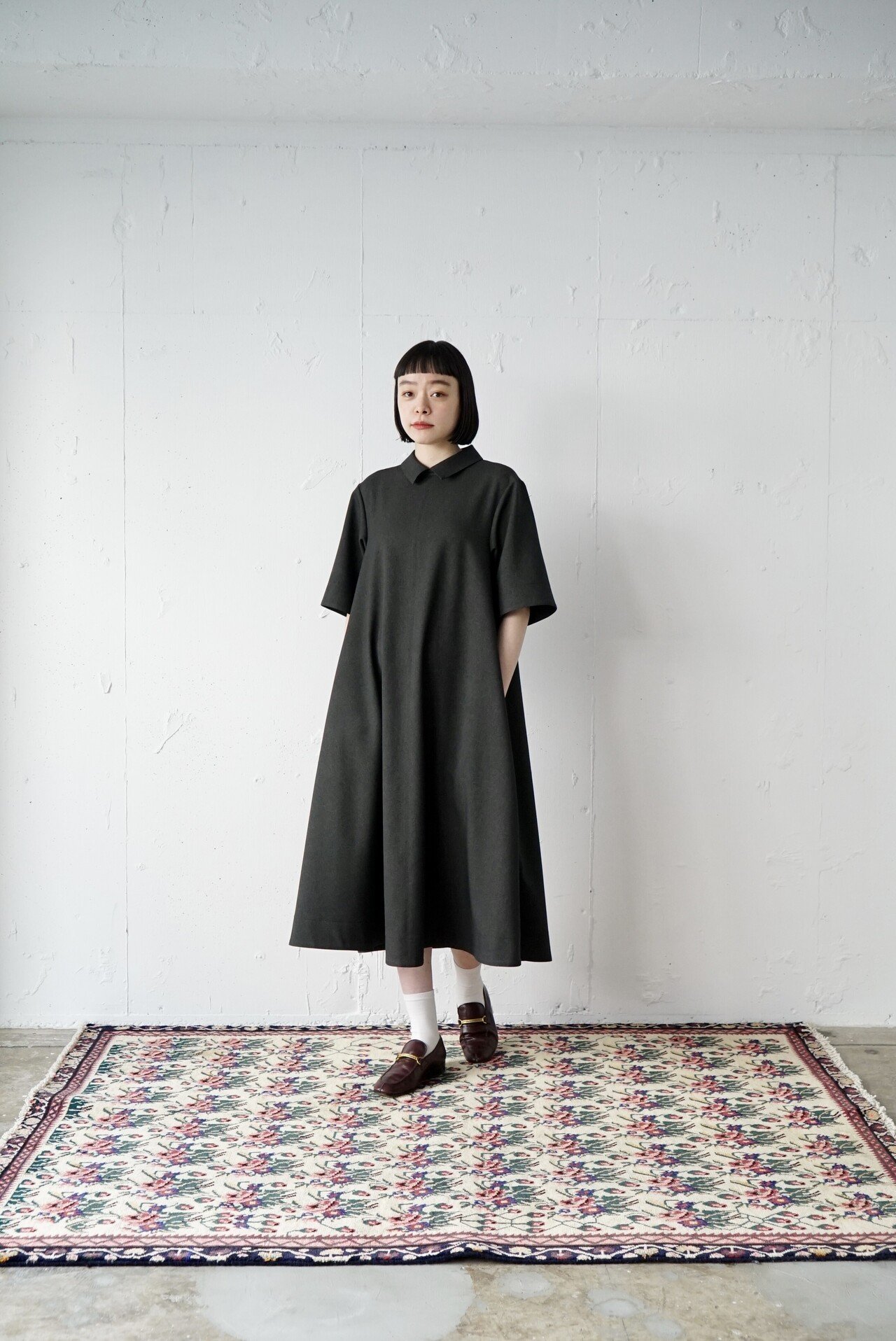 foufou: primitive shirt collar dress (S)