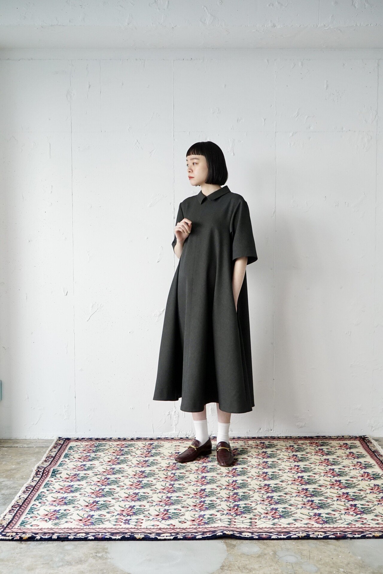 foufou: primitive shirt collar dress (S)