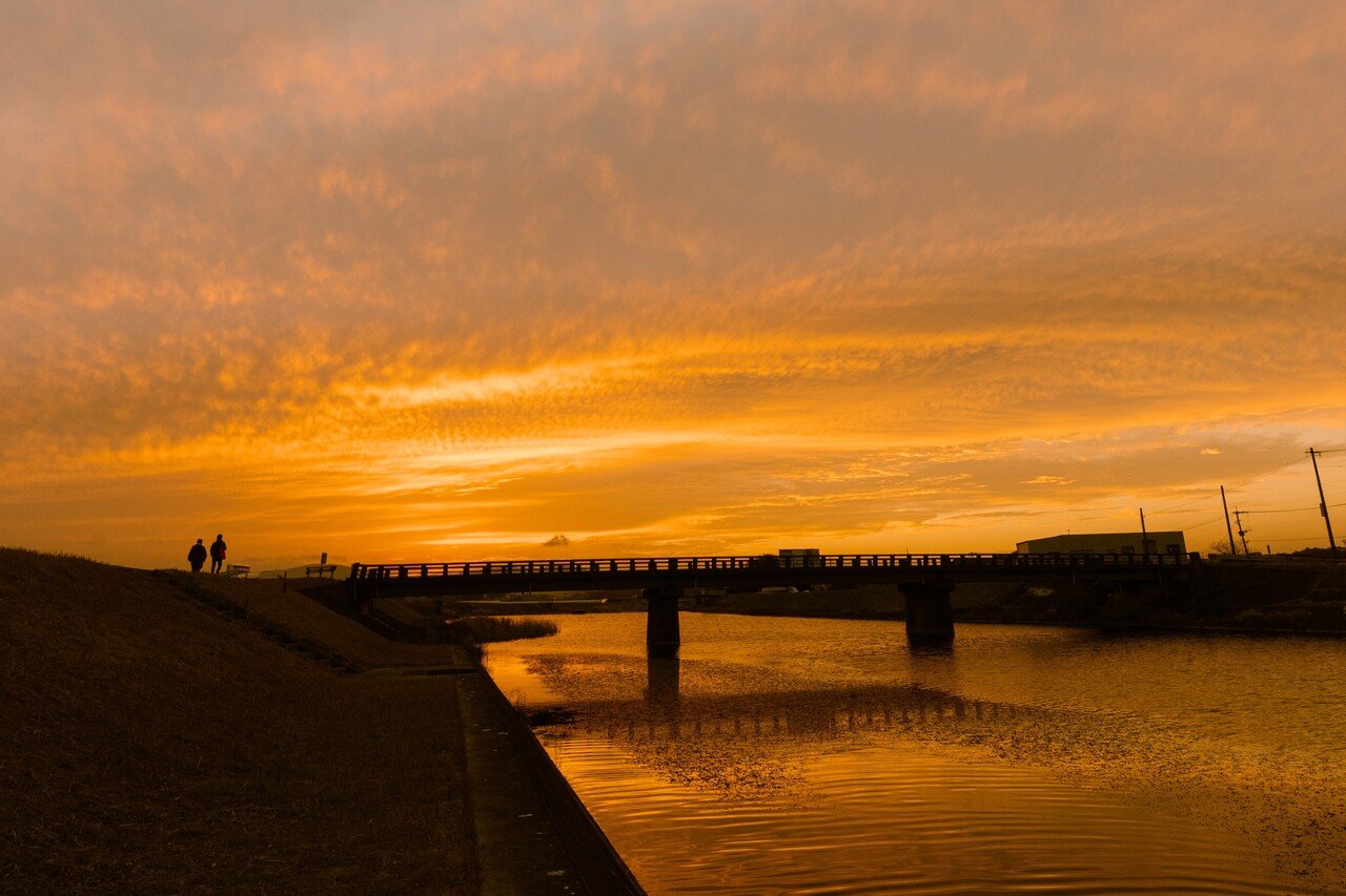 夕日がきれいな街｜ATSUSHI NAKAMURA