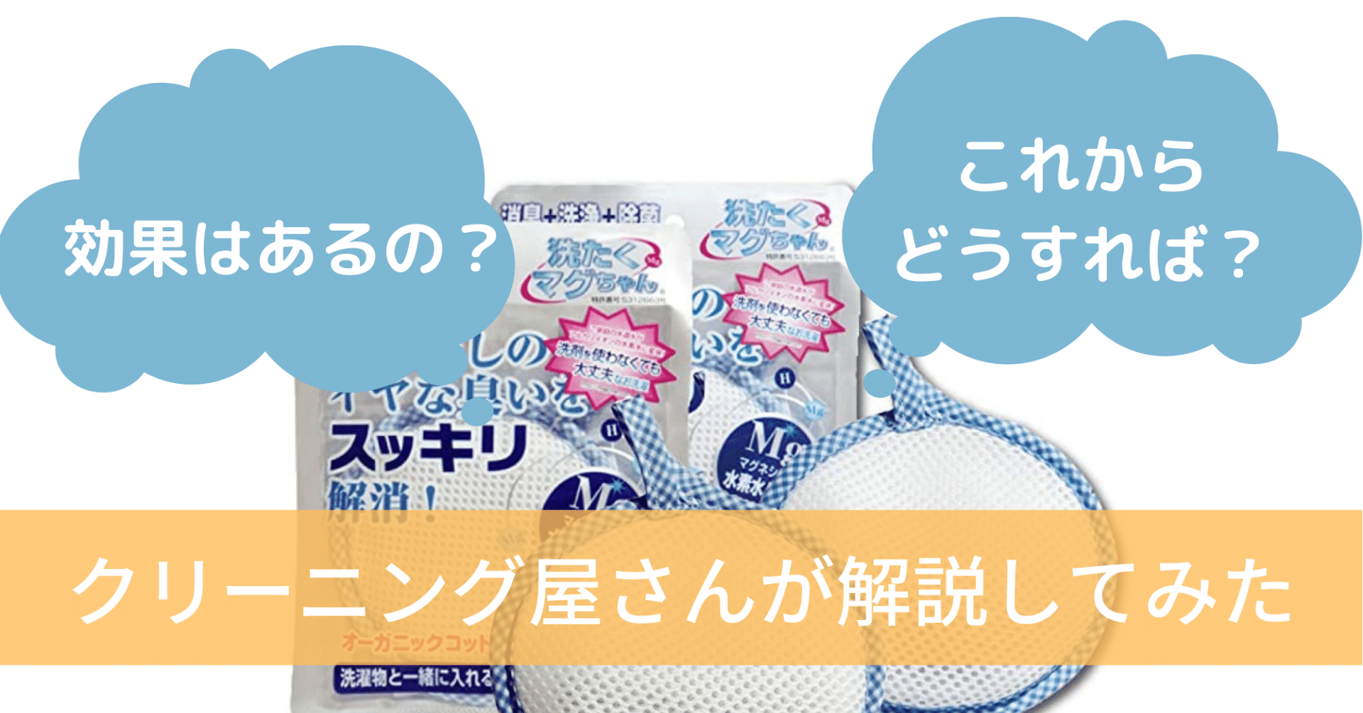 マグちゃんのお洗濯も無意味ではない クリーニング屋さんが解説してみた 宅配クリーニング One More ワンモア Note