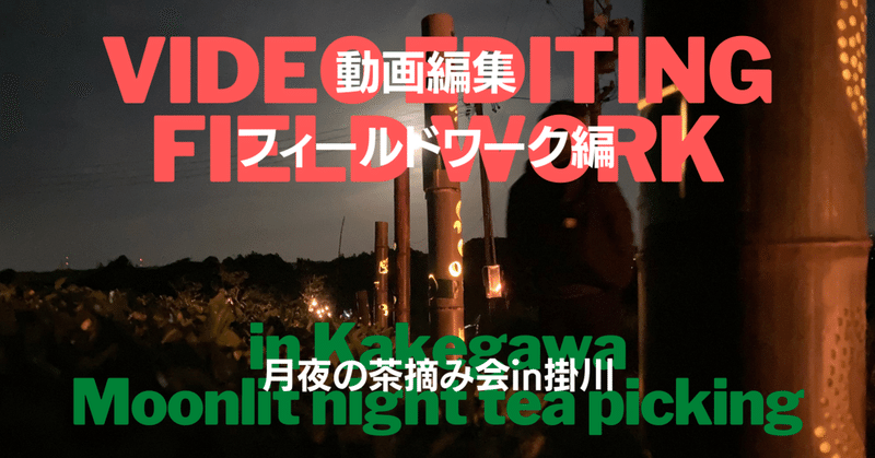 月夜の茶摘み/フィールドワーク編/クリエイター道場