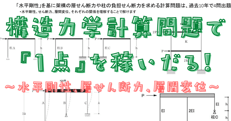 【ツナグウ】5/9力学計算で『1点』を稼ぐ！「水平剛性、層せん断力、層間変位」