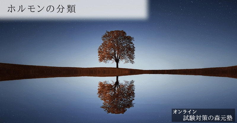 生理学 図解 イラスト とゴロあわせで簡単に覚える ホルモンの分類 化学的組成 森元塾 国家試験対策 Note