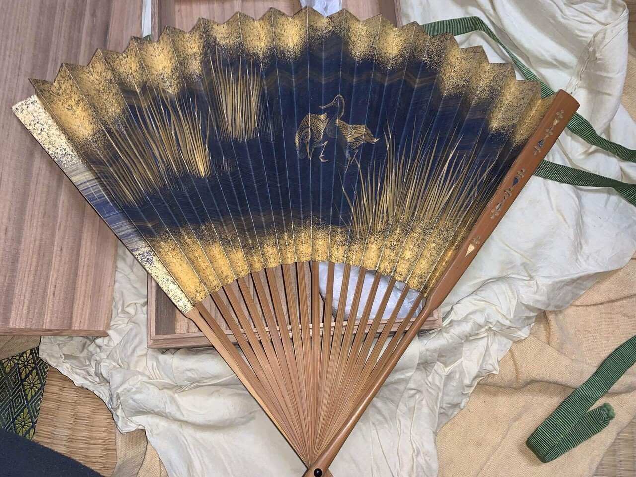 扇面　原在明　直筆　扇　画家　絵師　原派　江戸後期　絵画　書画骨董 扇面 原在明 直筆 扇 画家 絵師 原派 江戸後期 絵画 書画骨董