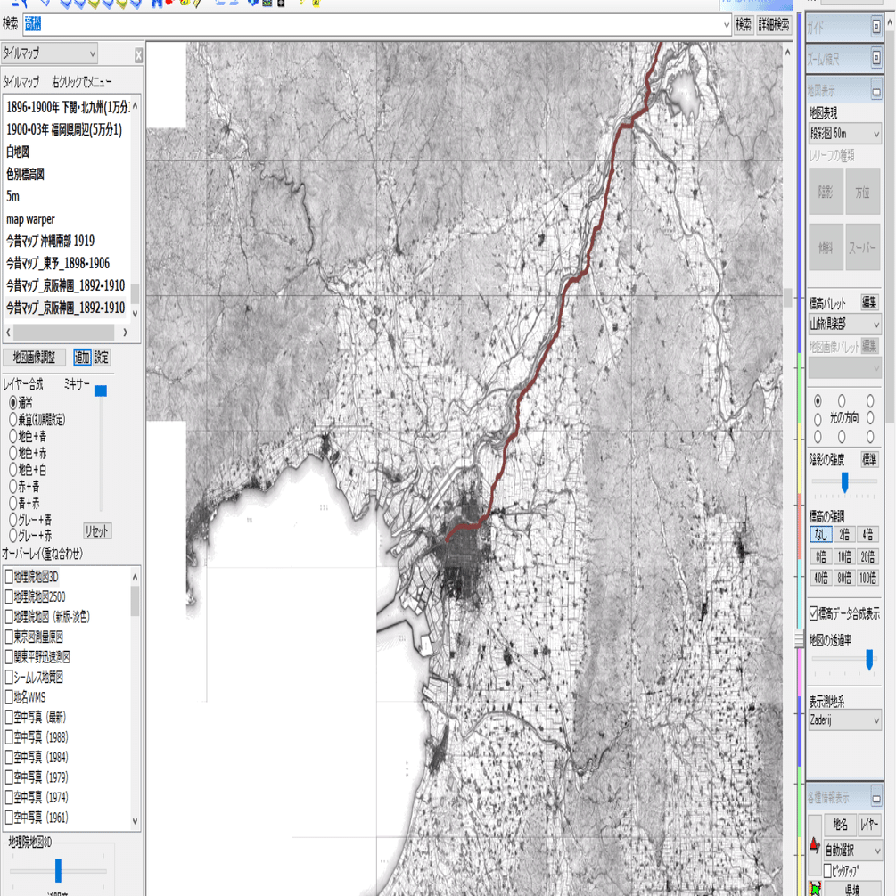 Gis 14 カシミール３d向け 今昔マップの旧版地形図タイルマップjsonファイル一式の公開 22 4 21 米沢 伊那 伊賀追加 くにみち Note