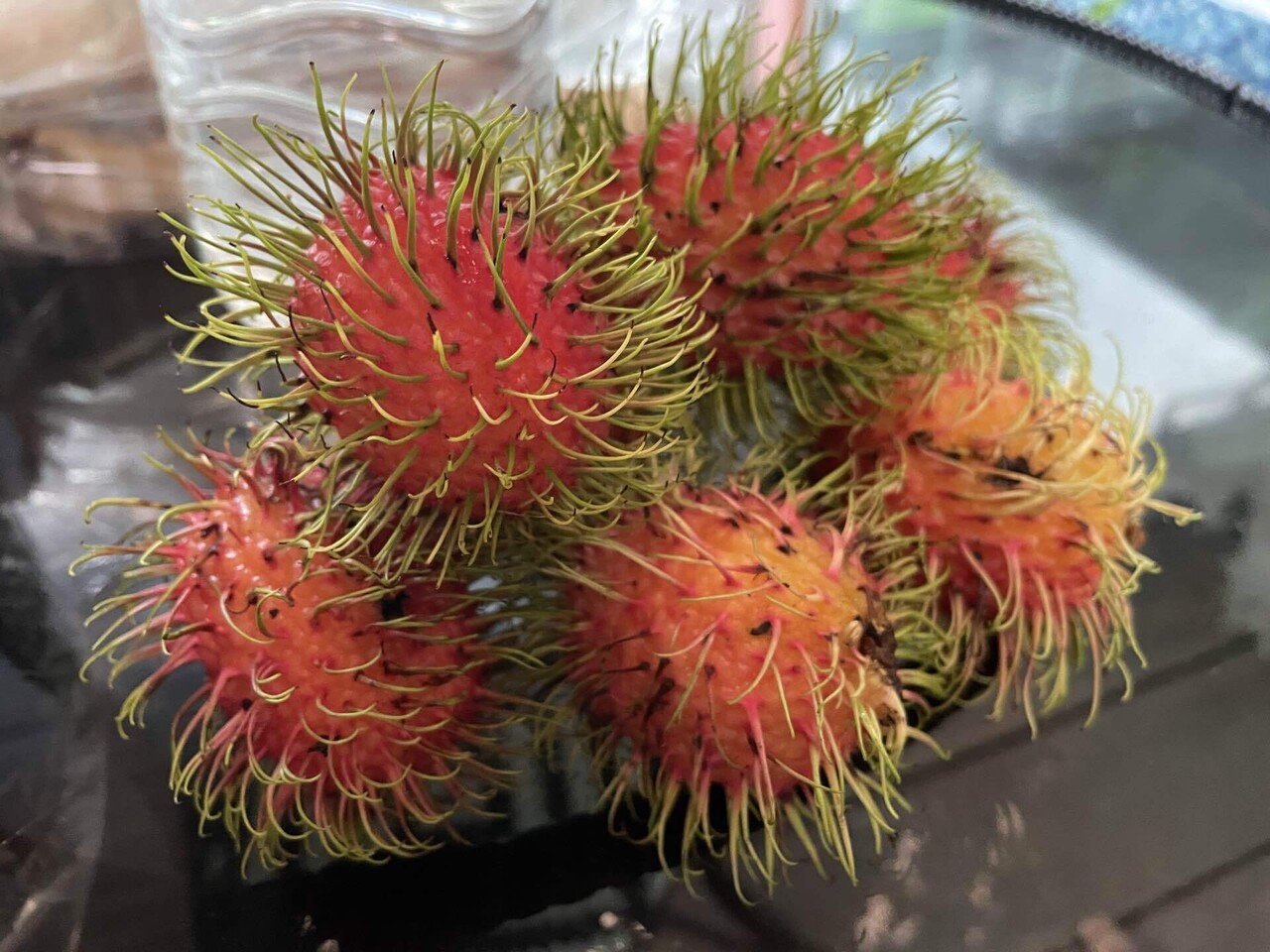 ランブータン 皆さん この果物ご存知ですか これはランブータンというもので 見た目はヤバいですが 味は本当に甘くて 少しライチに近いかもです やっぱり見た目によらないですよね タイ周辺の国 Rinasm Note