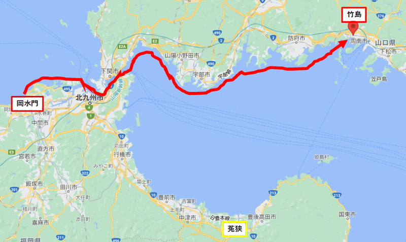 竹島への道