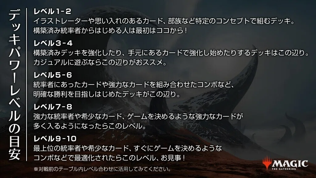 EDH】統率者戦のデッキパワーレベルがよく分からない話し｜ぱいそん