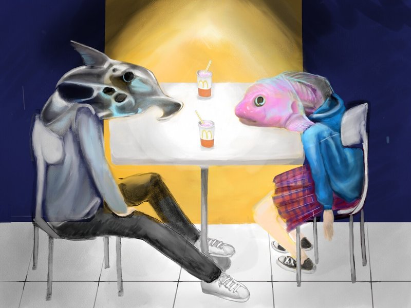 イラスト 深海魚のように眠る 村上春樹 パン屋再襲撃 より Mimi Note イラスト 深海魚のように眠る 村上春樹 パン屋再襲撃 より Mimi Note