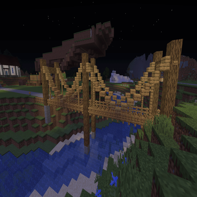 マインクラフト日記 13 橋の架け替え たちばな るな Note