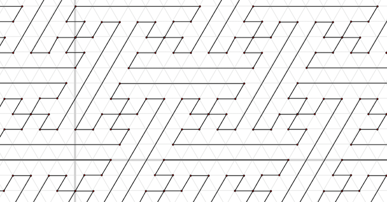 刺し子模様をpythonで描く 斜眼を使う 紗綾形 クリヤキン Note