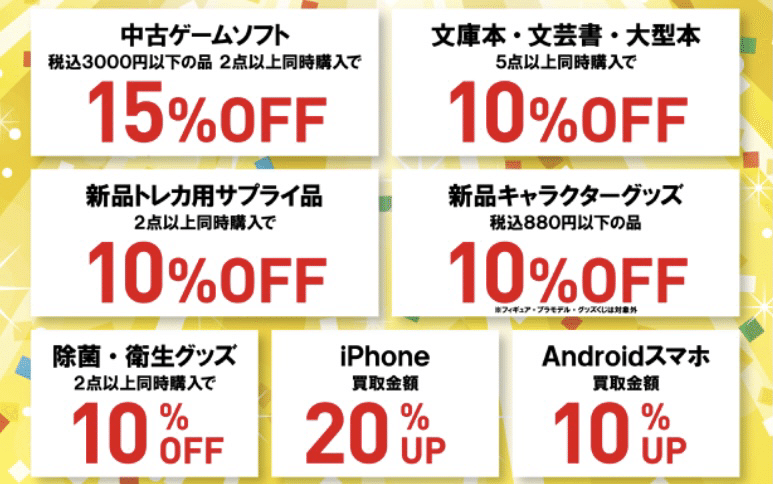 Geoと古本市場のgwセール行ってみた やさごり メルカリ販売奮闘中 Note