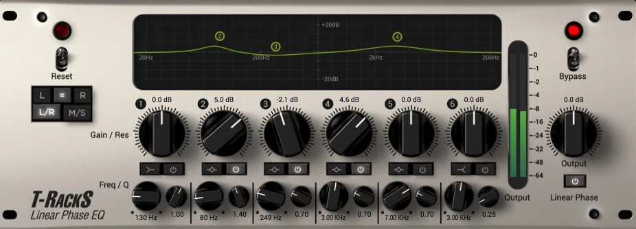 TR5 Linear Phase Equalizer』レビュー 〜 T-RackS 5のリニアフェイズ