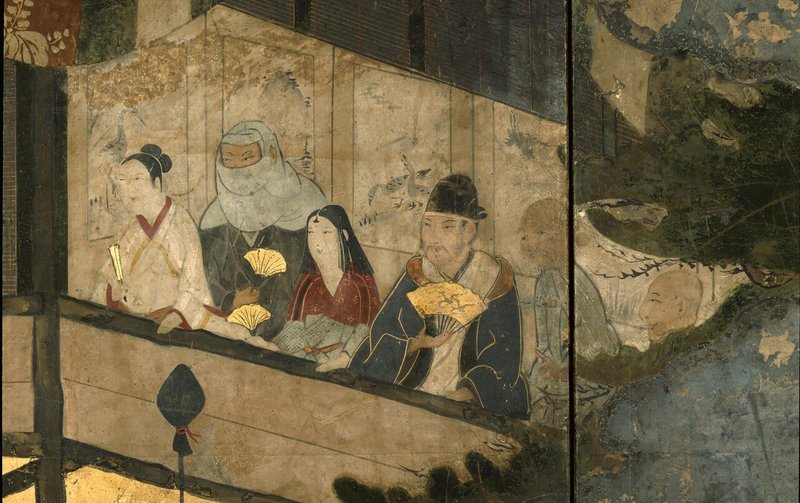 11　重要文化財  阿国歌舞伎図屏風（部分）　京都国立博物館 ⑵