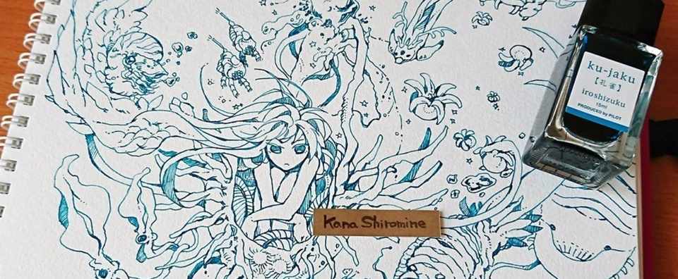 一発描き ペン画を描くときに気を付けていること モノクローマー エアコミティア参加中 Note