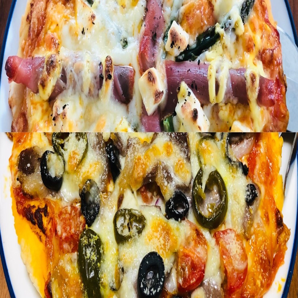 アスパラに生ハムのピザ イベリコ豚のハラペーニョピザ ケイチェルおじ Note