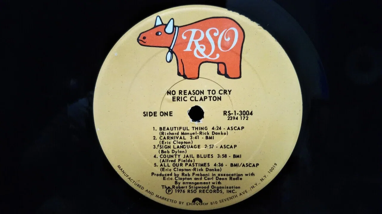 No Reason to Cry】(1976)Eric Clapton 開放感あふれる歌もの