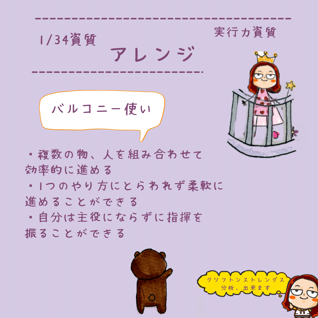 クリフトン ストレングスファインダー 1 アレンジ 実行性 カフェ乃助 Note