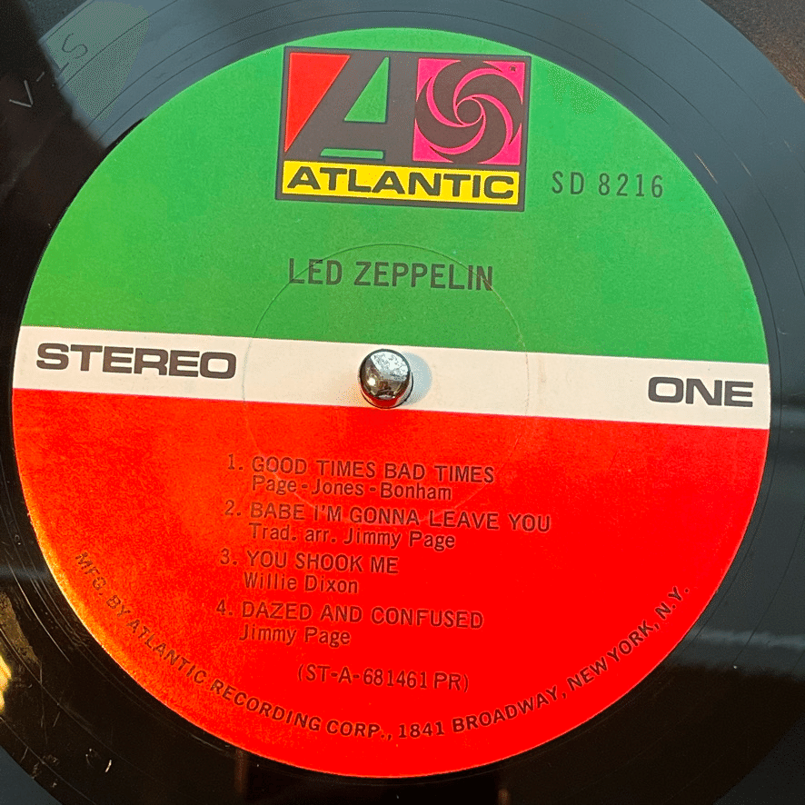 最高音質 マトC】LED ZEPPELIN 1st 両面 AT/GP マトC