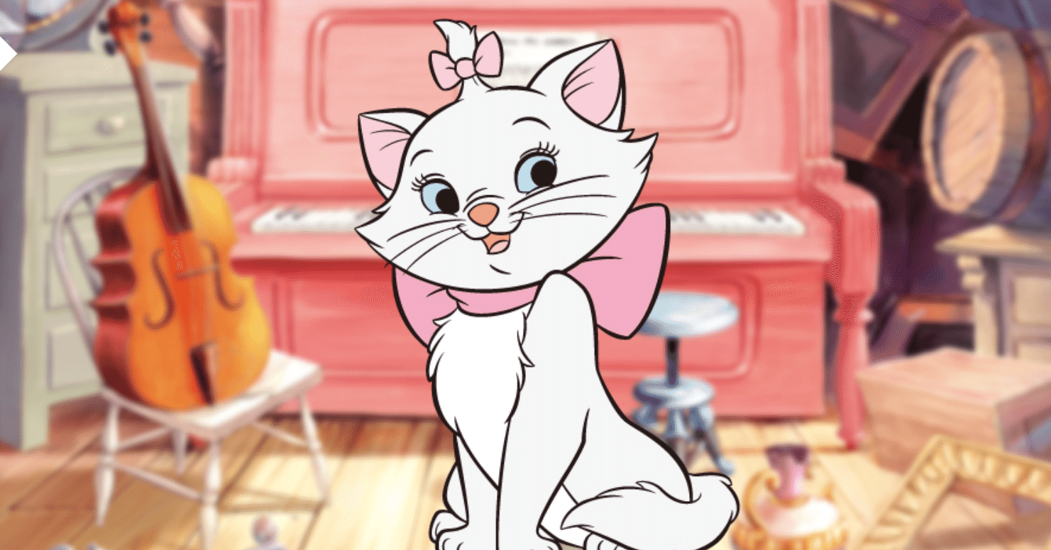 マリーちゃん（ディズニー）のピンクからキャラクターの性格が滲み出て