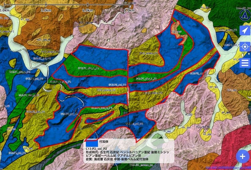 地質図なぞり