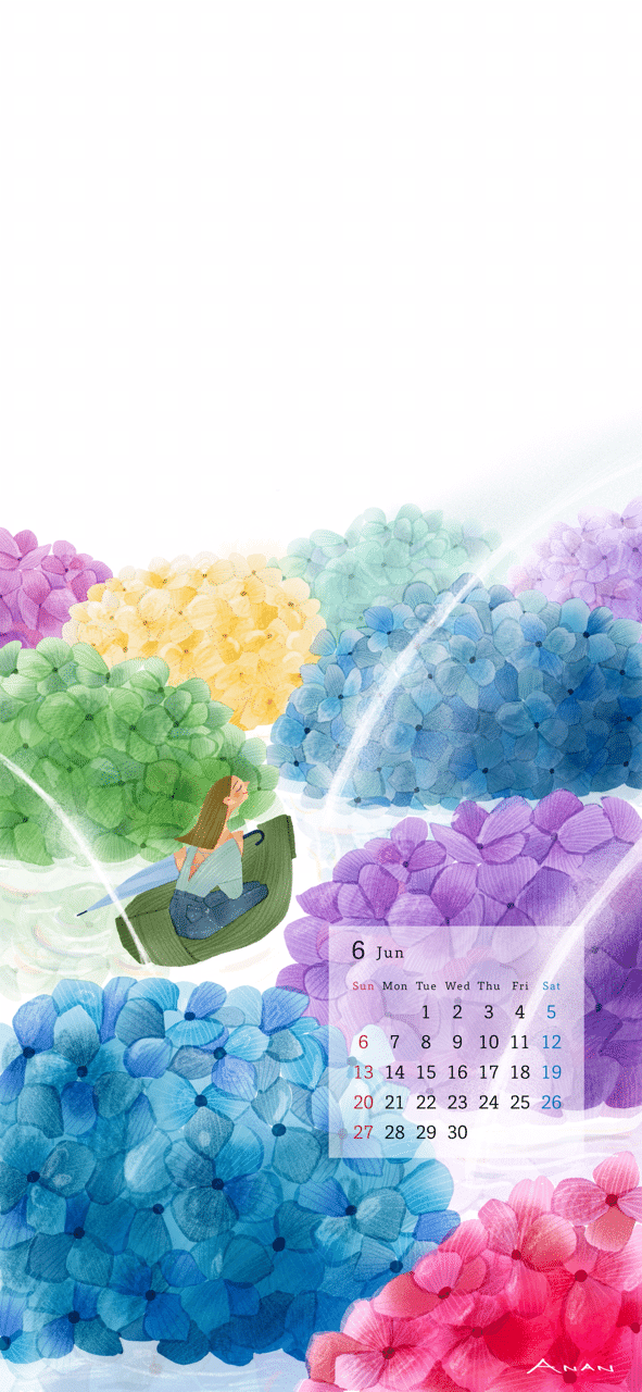 6月 紫陽花の道 あなんよーこ イラストレーター Note 6月 紫陽花の道 あなんよーこ イラストレーター Note