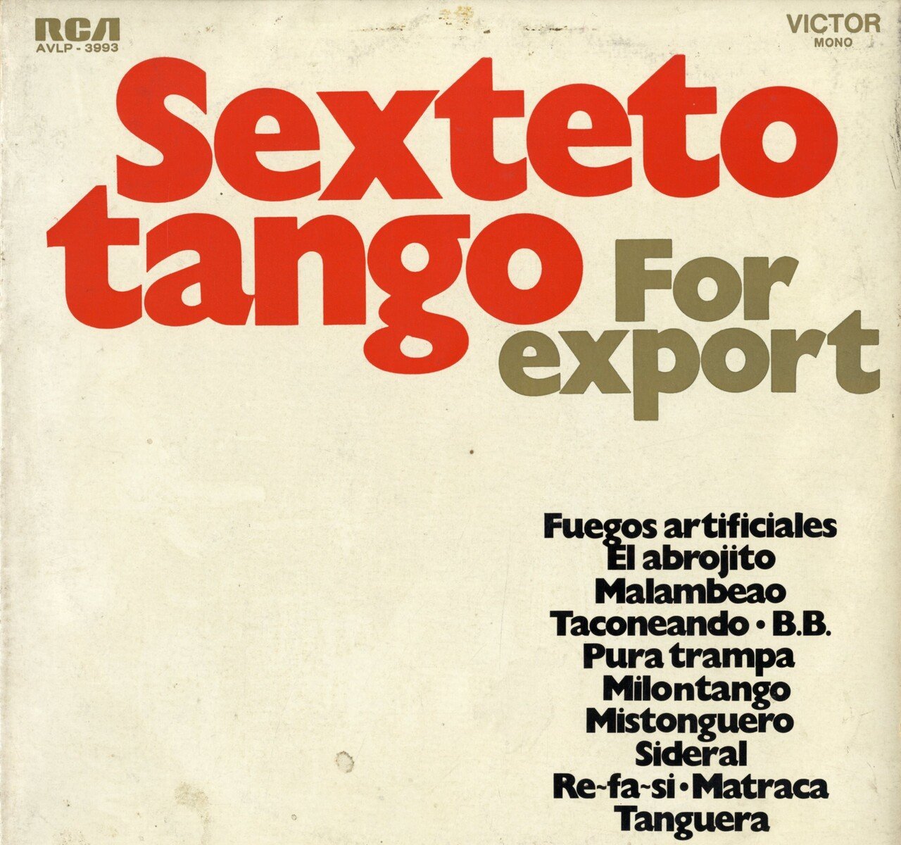 セステート・タンゴ～「（私の）最後の1枚」の顛末｜Panchito 西村秀人