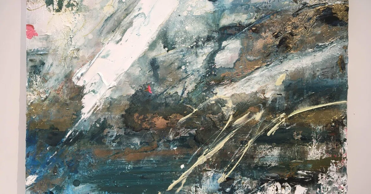 絵画 風景 抽象画